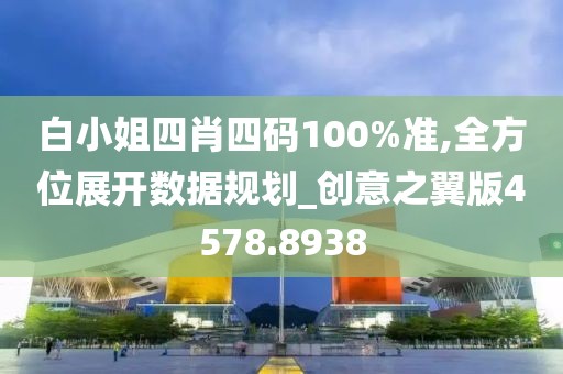 白小姐四肖四码100%准,全方位展开数据规划_创意之翼版4578.8938