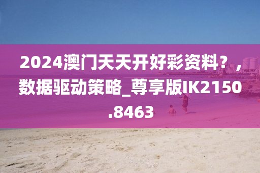 2024澳门天天开好彩资料？,数据驱动策略_尊享版IK2150.8463