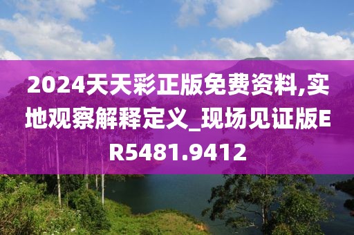 2024天天彩正版免费资料,实地观察解释定义_现场见证版ER5481.9412