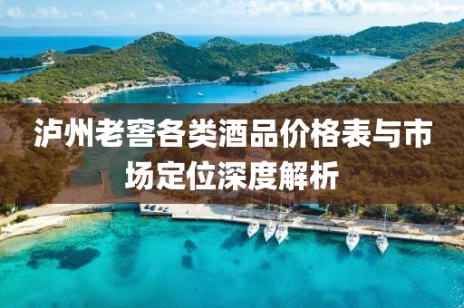 泸州老窖各类酒品价格表与市场定位深度解析
