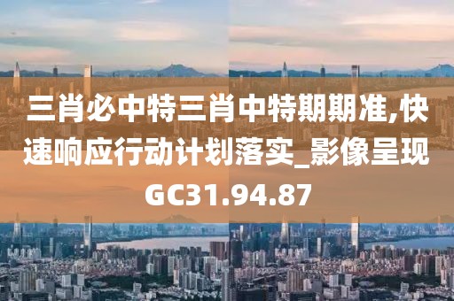 三肖必中特三肖中特期期准,快速响应行动计划落实_影像呈现GC31.94.87