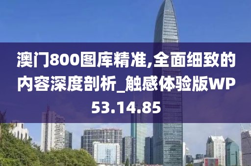 澳门800图库精准,全面细致的内容深度剖析_触感体验版WP53.14.85
