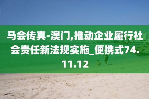 马会传真-澳门,推动企业履行社会责任新法规实施_便携式74.11.12