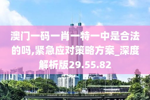 澳门一码一肖一特一中是合法的吗,紧急应对策略方案_深度解析版29.55.82