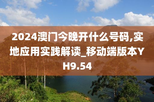 2024澳门今晚开什么号码,实地应用实践解读_移动端版本YH9.54