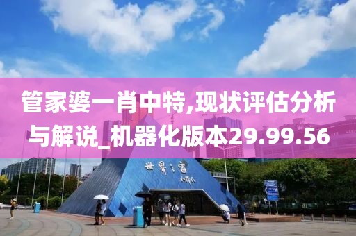管家婆一肖中特,现状评估分析与解说_机器化版本29.99.56