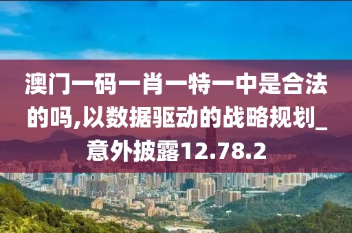 澳门一码一肖一特一中是合法的吗,以数据驱动的战略规划_意外披露12.78.2