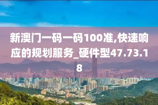 新澳门一码一码100准,快速响应的规划服务_硬件型47.73.18