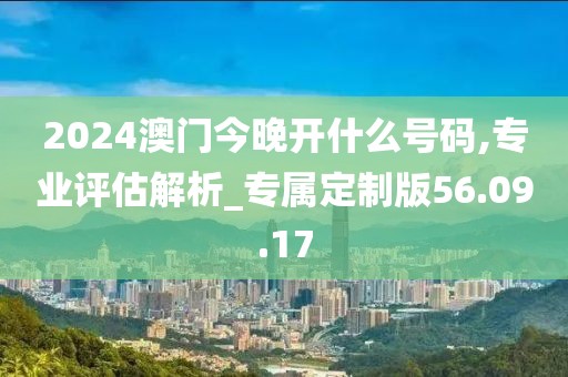 2024澳门今晚开什么号码,专业评估解析_专属定制版56.09.17