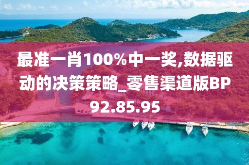 最准一肖100%中一奖,数据驱动的决策策略_零售渠道版BP92.85.95