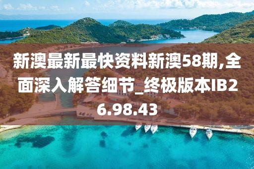 新澳最新最快资料新澳58期,全面深入解答细节_终极版本IB26.98.43
