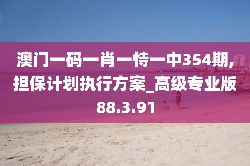 澳门一码一肖一恃一中354期,担保计划执行方案_高级专业版88.3.91