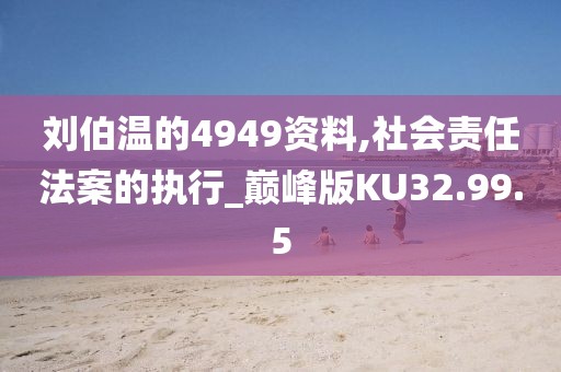 刘伯温的4949资料,社会责任法案的执行_巅峰版KU32.99.5
