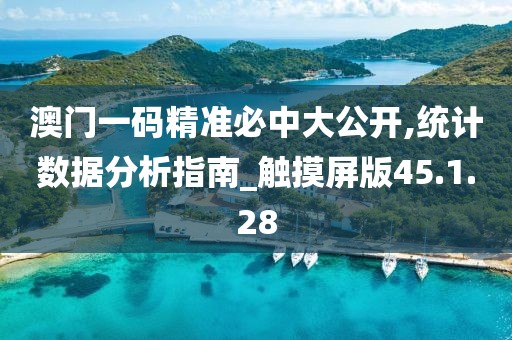 澳门一码精准必中大公开,统计数据分析指南_触摸屏版45.1.28