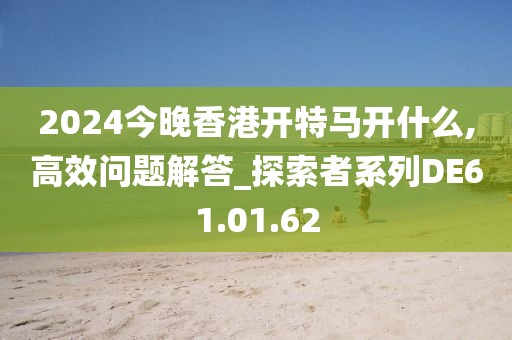 2024今晚香港开特马开什么,高效问题解答_探索者系列DE61.01.62
