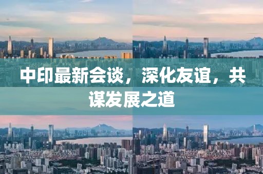 中印最新会谈，深化友谊，共谋发展之道