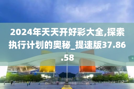 2024年天天开好彩大全,探索执行计划的奥秘_提速版37.86.58