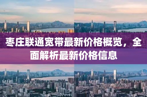 枣庄联通宽带最新价格概览，全面解析最新价格信息