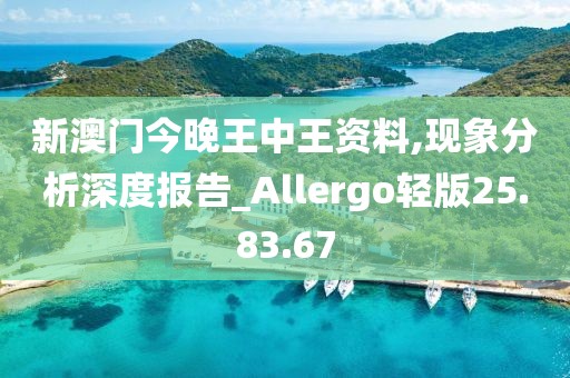 新澳门今晚王中王资料,现象分析深度报告_Allergo轻版25.83.67
