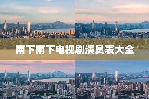 南下南下电视剧演员表大全