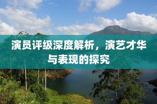 演员评级深度解析，演艺才华与表现的探究