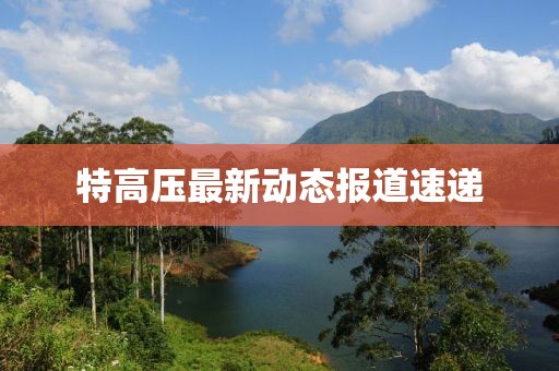 特高压最新动态报道速递