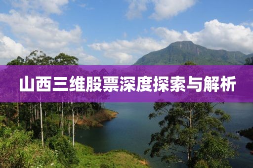 山西三维股票深度探索与解析