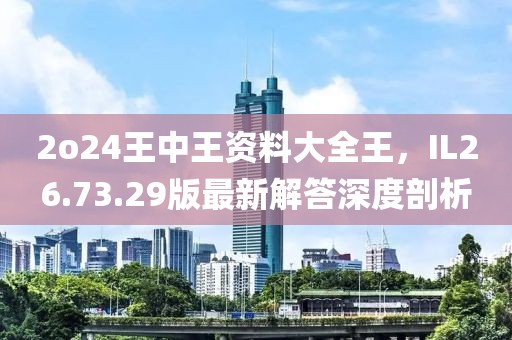 2o24王中王资料大全王，IL26.73.29版最新解答深度剖析