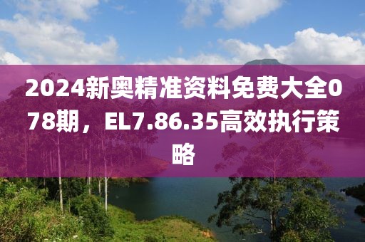 2024新奥精准资料免费大全078期，EL7.86.35高效执行策略