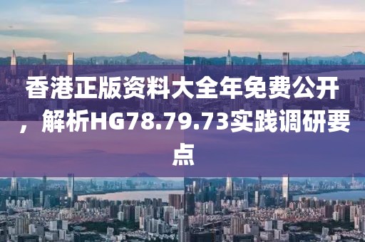 香港正版资料大全年免费公开，解析HG78.79.73实践调研要点