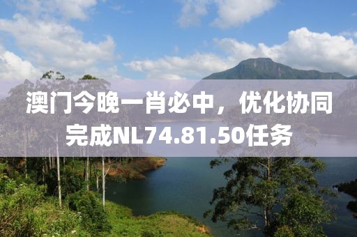 澳门今晚一肖必中，优化协同完成NL74.81.50任务
