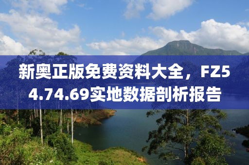 新奥正版免费资料大全，FZ54.74.69实地数据剖析报告