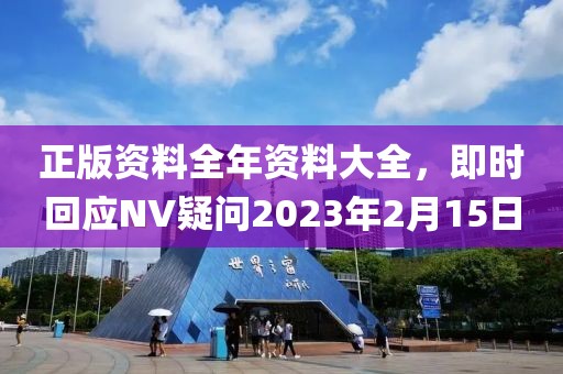 正版资料全年资料大全，即时回应NV疑问2023年2月15日