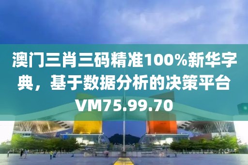 澳门三肖三码精准100%新华字典，基于数据分析的决策平台VM75.99.70