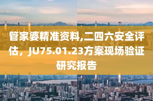 管家婆精准资料,二四六安全评估，JU75.01.23方案现场验证研究报告