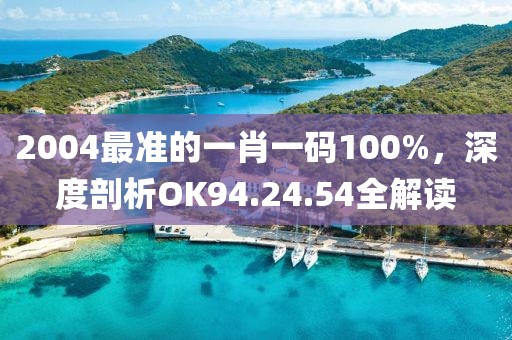 2004最准的一肖一码100%，深度剖析OK94.24.54全解读