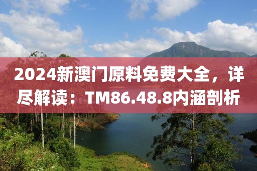 2024新澳门原料免费大全，详尽解读：TM86.48.8内涵剖析