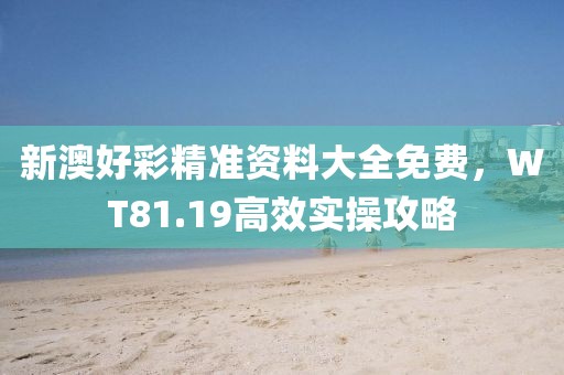新澳好彩精准资料大全免费，WT81.19高效实操攻略