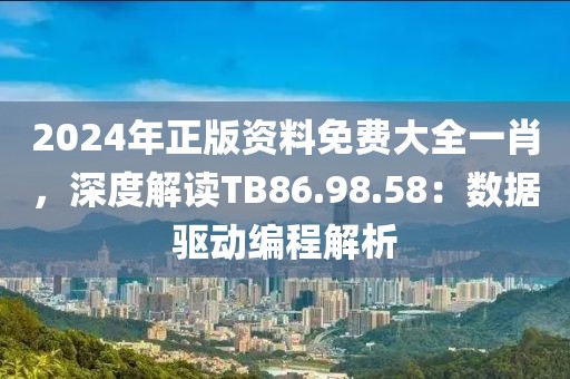 2024年正版资料免费大全一肖，深度解读TB86.98.58：数据驱动编程解析