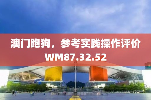 澳门跑狗，参考实践操作评价WM87.32.52