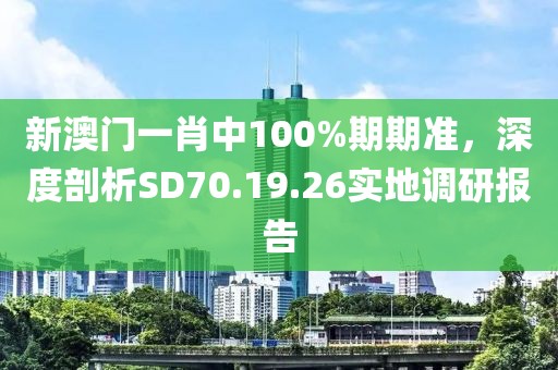 新澳门一肖中100%期期准，深度剖析SD70.19.26实地调研报告