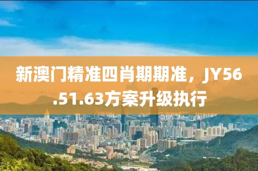 新澳门精准四肖期期准，JY56.51.63方案升级执行