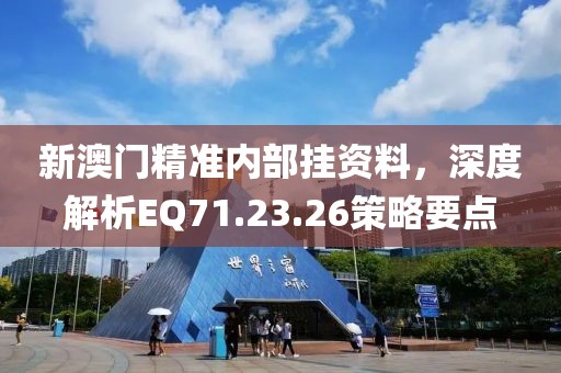 新澳门精准内部挂资料，深度解析EQ71.23.26策略要点