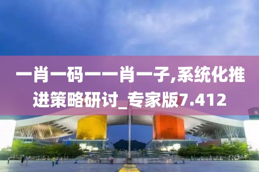 一肖一码一一肖一子,系统化推进策略研讨_专家版7.412