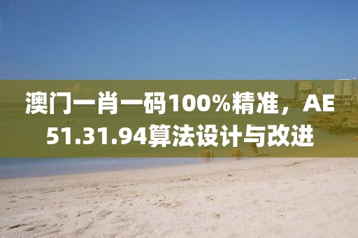 澳门一肖一码100%精准，AE51.31.94算法设计与改进