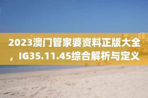 2023澳门管家婆资料正版大全，IG35.11.45综合解析与定义