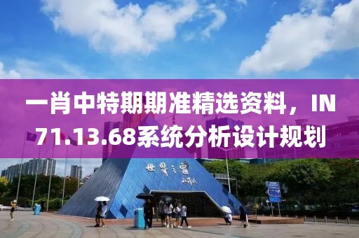 一肖中特期期准精选资料，IN71.13.68系统分析设计规划