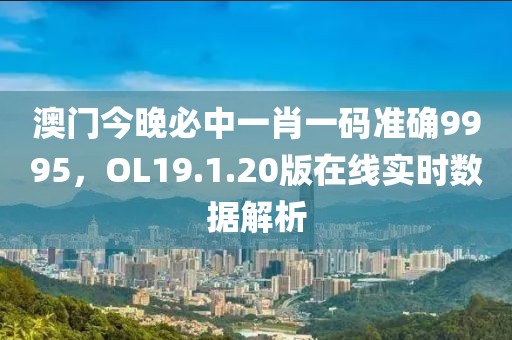 澳门今晚必中一肖一码准确9995，OL19.1.20版在线实时数据解析