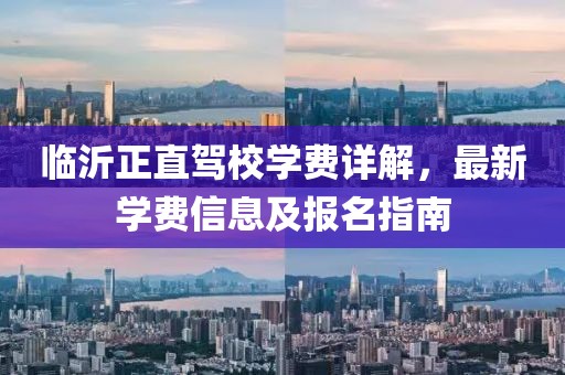 临沂正直驾校学费详解，最新学费信息及报名指南