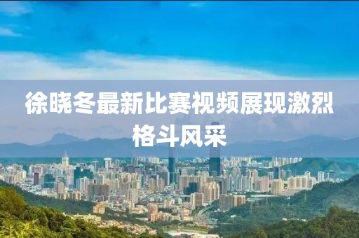 徐晓冬最新比赛视频展现激烈格斗风采
